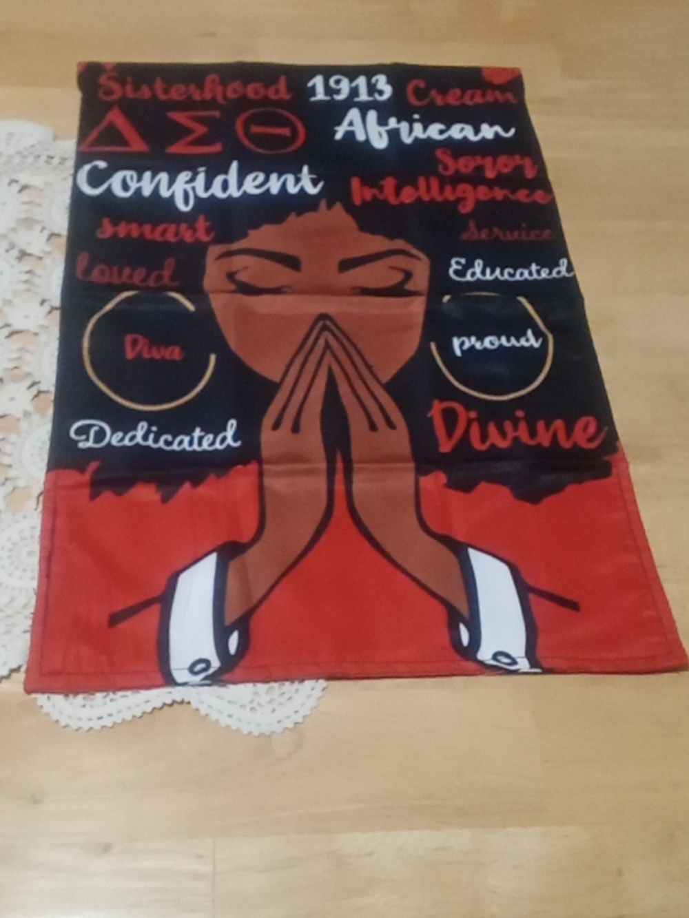 Delta Sigma Theta sorority garden flag